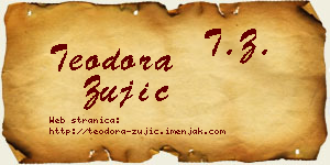 Teodora Žujić vizit kartica